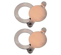 PATIKIL 9/16" Peephole Cover,Door Peephole Protector Privacy Door Viewer Cover for Home Security Apartment Hotel,Red Bronze 2pcs