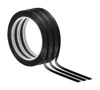 PATIKIL 9/32"(7mm) Whiteboard Tape, 3 Pack Thin Dry Erase Tape 72 Yard(66m) for Graphic Chart Marking DIY Art, Black