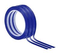 PATIKIL 9/32"(7mm) Whiteboard Tape, 3 Pack Thin Dry Erase Tape 72 Yard(66m) for Graphic Chart Marking DIY Art, Blue