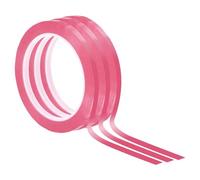 PATIKIL 9/32"(7mm) Whiteboard Tape, 3 Pack Thin Dry Erase Tape 72 Yard(66m) for Graphic Chart Marking DIY Art, Pink