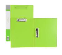 PATIKIL 9.3x12.2 Punchless Binder Clamp, 2 Pcs Plastic Double Strong Clip Clamp Binder Without Rings Sheet File Folder Protector for A4 Size Paper Office, Green