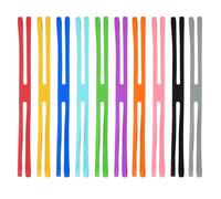PATIKIL 9.4 Inch H Rubber Bands, 10 Pcs Silicone Elastic Rubber Bands Assorted Color Size Book Strap Colored Wrapping Band for Home Office Files Folder Art Cooking Board Game, Multi-Colors
