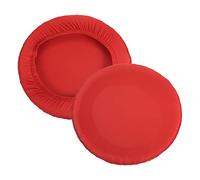 PATIKIL 9.5" Round Bar Stool Cover, 2 Pack Washable Elastic Stool Cover for Diameter 11"-13" Chair, Red