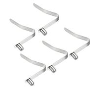PATIKIL 9.5x6mm Kayak Paddle Snaps, 5 Pack Pole Push Button Spring Clips Steel Solid Button Locking Tube Single Pin for Camping Awning Tent Pole