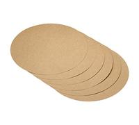 PATIKIL 9.8-inch Round Cardboard Paper, 20 Pcs Blank Disc Circles Slices for Party Decorations DIY Craft Arts Drawing Painting Writing, Brown