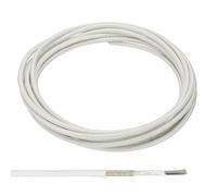 PATIKIL 9.8Ft 15AWG High Temperature Wire, Nickel Plated Copper Wire Mica Glass Fiber High Electronic Wire Insulated Heat Resistant Electronical Flexible Cable, White