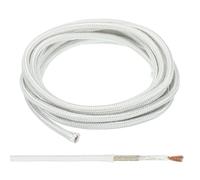 PATIKIL 9.8Ft 9AWG High Temperature Wire, -60-350 Degrees Celsius Mica Glass Fiber Electronic Wire Insulated Heat Resistant Electronical Flexible Cable for Lamp Boiler Heater, White
