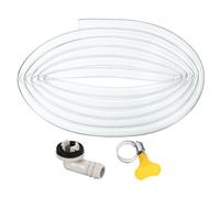 PATIKIL 9.8Ft Air Conditioner Drain Hose, 2 Set Universal AC Drain Hose Portable Leakproof Air Conditioner Drain Kit with 3/5" Hose Connector and Clamp for Window AC Mini Split Unit Parts