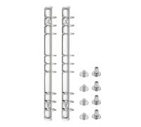 PATIKIL 9 Holes Ring Binder, B5 Notebook 25mm Book Binding Kits Planner Maker Binder Ring Clip Mechanisms with Screw for Journal Bill Paper, Silver, 3 Set