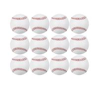 PATIKIL 9 Inch Baseball 12 Pack Hard Baseballs Bulk Standard Size Adult Leather Practice Training Baseball Unmarked Baseballs for Pitching