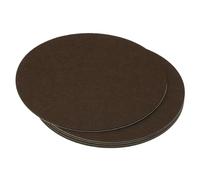 PATIKIL 9 Inch Diameter Lamp Base Felt, 5Pack 2mm Thickness Round Soft Adhesive Non-slip Anti-scratch Backed Felt for Lamp Furniture DIY Craft, Coffee