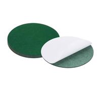 PATIKIL 9 Inch Diameter Lamp Base Felt, 6Pack 3mm Thickness Round Soft Adhesive Non-slip Anti-scratch Backed Felt for Lamp Furniture DIY Craft, Dark Green