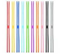 PATIKIL 9 Inch H Band Silicone Rubber Bands, 10 Pcs Strong Elastic Silicone Bands Rubber Wrapping Bands for Books Cameras Art Cooking Wrapping Exercise Bag Wraps, Multicolored