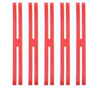 PATIKIL 9 Inch H Band Silicone Rubber Bands, 5 Pcs Strong Elastic Silicone Bands Rubber Wrapping Bands for Books Cameras Art Cooking Wrapping Exercise Bag Wraps, Red