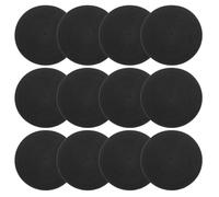 PATIKIL 9 Inch Poly Spot Markers, 12Pcs Non Slip Rubber Floor Dots with Storage Bag Flat Agility Cones for Sports Training Basketball Football, Black