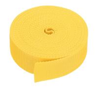 PATIKIL 9 Meters Webbing, 38mm Polypropylene Webbing Strap Heavy Webbing Roll Chair Straps for Indoor Outdoor Climbing DIY Crafting, Yellow