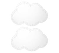 PATIKIL 9 x 6 Inch Crochet Basket Base, 2Pcs Acrylic Cloud Bag Making Supplies Purse Bottoms Shaper Weaving Knitting Kit for Crochet Shoulder Bag Handbag Purse Craft