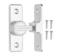 PATIKIL 90 Degree Barn Door Lock, Flip Latches Zinc Alloy Safety Sliding Door Bolt Latch Lock for Garden Garage Bathroom Gate, Silver