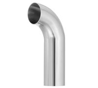 PATIKIL 90 Degree Mandrel Bend Elbow, 1 7/8inch OD Sanitary Exhaust Elbow Exhaust Pipe Connector 304 Stainless Steel 4in l Extended Pipe for Welding Modified Stair Handrail HVAC, 1 Pcs