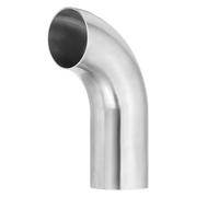 PATIKIL 90 Degree Mandrel Bend Elbow, 3inch OD Sanitary Exhaust Elbow Exhaust Pipe Connector 304 Stainless Steel 4in L Extended Pipe for Welding Modified Stair Handrail HVAC, 1 Pcs