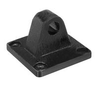 PATIKIL 92x92x66mm Air Cylinder Foot Flange Rod Pivot Clevis Pneumatic Mounting Bracket Rear Mount Parts, Black