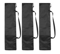PATIKIL 95cm x 26cm Tripod Carrying Case, 3 Pack Camera Tripod Carrying Bags Oxford Cloth Padded Bag for Camera Gear Mic Light Stand Sheet Music Photography Accessories, Black