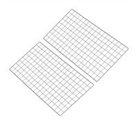 PATIKIL 95x45cm Wire Grid Panel, 2 Pack Board Photo Pictures Memo Display Grid Panels Hanging Organizer Wall Decorative Panel for Home Office Wedding, Black