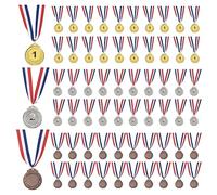 PATIKIL 96 Pieces Gold Silver Bronze Award Medals, 2-Inch Award Medals 1st 2nd 3rd Prizes with Ribbon for Team Games Sports Competitions