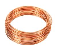 PATIKIL 99.9% Soft Copper Wire, 1Pcs 15Gauge/1.5mm Diameter 6m/19.68ft Spool Pure Copper Craft Wire for Jewelry Making Beading Garden Plants