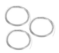 PATIKIL 99.99% High Purity Zinc Wire, 3 Rolls 20 Gauge Pure Zinc Wire 0.8mm Soft Beading Wire Lab Scientific Experiment Zinc Wire Tool (16.4Ft/Roll)