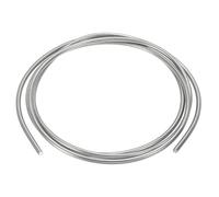 PATIKIL 99.99% High Purity Zinc Wire, 9 Gauge Pure Zinc Wire 3mm Soft Beading Lab Scientific Experiment Tool (3.28Ft/Roll)