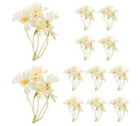 PATIKIL 9cm Artificial Flower for Floating Candle Centerpiece, 12 Pcs Orchid Flower Stem Vase Fillers Mini Flowers Filler for Wedding Table Party Home Decor, Milky White