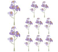 PATIKIL 9cm Floating Flowers for Floating Candle Centerpiece, 12 Pcs Orchid Flower Vase Fillers Mini Orchid Flower Filler for Wedding Table Party Home Decor, Purple