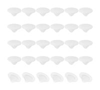 PATIKIL 9mm Diameter Silicone Round Snap, 40 Pcs in Type Locking Furniture Hole Plug Button Wide Edge Protective Cover Fit for 9mm Hole for Seal Bulkhead Cylinder, White