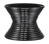 PATIKIL 9pcs Step Up Ring, 9pcs Step Down Ring, Camera Lens Filter Adapter Ring Aluminum Filter Ring Adapter Set for Camera Lens Hood, 72-77MM, 77-82MM