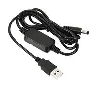 PATIKIL 9W 0.75A USB Step Up Voltage Converter, DC 5V to DC 12V Power Supply Adapter Jack 5.5x2.1mm Cable for Router LED Lamp Speakers