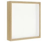 PATIKIL 9x9 Shadow Box Frame, Wooden Dried Flower Floating Photo Frame Acrylic DIY Display Case for Flowers Ticket Crafts and Photos, Natural Color