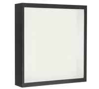 PATIKIL 9x9 Shadow Box Frame, Wooden Dried Flower Floating Photo Frame Acrylic DIY Display Case for Flowers Ticket Crafts and Photos, Black