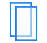 PATIKIL A3 Magnetic Picture Frame, 2 Pack Magnetic Sign Holder Self Adhesive Display Frame Reusable Double Sided Frosted for Refrigerator Window Wall Photo Artwork, Blue