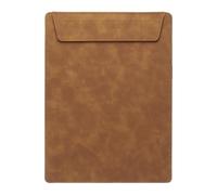 PATIKIL A4 Letter Size PU Leather Clipboard, 9"x12" Business Magnetic Padfolio with Pen Holder Organizer Office Folder Writing Board, Brown