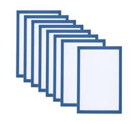 PATIKIL A4 Magnetic Picture Frame, 8 Pack Magnetic Picture Frame Self Adhesive Magnetic Display Frame Reusable Double Sided for Refrigerator Window Wall Photo Artwork, Light Blue