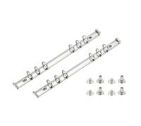 PATIKIL A5 6 Hole Ring Binder Mechanisms, 2 Set 0.6" O Ring Replacement Binder Planner Loose Leaf Binding Spines with Switches for Organizers DIY Fill Paper Storage Folder, 15mm Silver