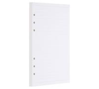 PATIKIL A5 Ruled Refills Inserts 6-Ring Binder Loose Leaf Planner Filler Paper Planner Inserts, 80 Sheets/160 Pages, Lined, White