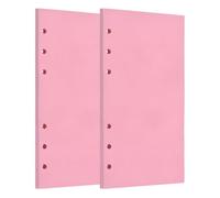 PATIKIL A6 Blank Refill Paper, 120 Sheets/240 Pages Loose Leaf Papers 6 Hole Planner Refills Inserts for 6 Ring Refillable Binders Notebook Filler Insert Diary Journals, Pink