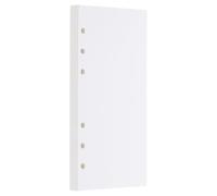 PATIKIL A6 Blank Refill Paper, Loose Leaf Paper 6 Hole Planner Refills for 6 Ring Refillable Binder Notebook Paper Filler Planner Inserts Office Diary Journals, 80 Sheets/160 Pages, White