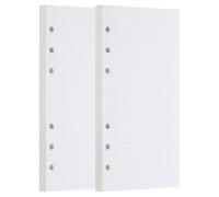 PATIKIL A6 Dot Grid Paper 6-Ring Binder Loose Leaf Planner Filler Paper Planner Inserts, 160 Sheets/320 Pages, Lined