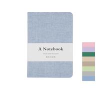 PATIKIL A6 Linen Journal, 3.9x5.7 Inch 256 Pages Lined Blank Hardcover Pocket Notebook 100 GSM Thick Paper Travel Writing Journaling Note Taking for Office Home Work, Deep Sea Blue