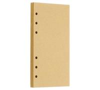 PATIKIL A6 Refill Paper, Unlined Blank Kraft Paper Refillable Paper 6 Hole Filler Inserts Loose Leaf for 6 B5 Ring Binder, 80 Sheets/160 Pages, Beige