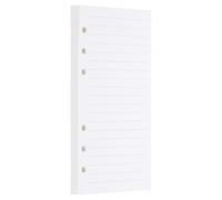 PATIKIL A6 Ruled Refills Inserts 6-Ring Binder Loose Leaf Planner Filler Paper Planner Inserts, 80 Sheets/160 Pages, Lined, White
