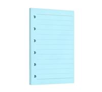 PATIKIL A7 Binder Ruled Refill Paper, 60 Sheets/120 Pages Loose Leaf Papers 6 Hole Planner Refills Inserts for 6 Ring Refillable Binders Notebook Filler Insert Diary Journals, Blue